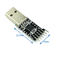 USB a TTL CP2102 Placa Negra con Cable Convertidor Serial UART 3.3V 5V - Miniatura 2