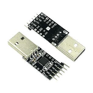 USB a TTL CP2102 Placa Negra con Cable Convertidor Serial UART 3.3V 5V