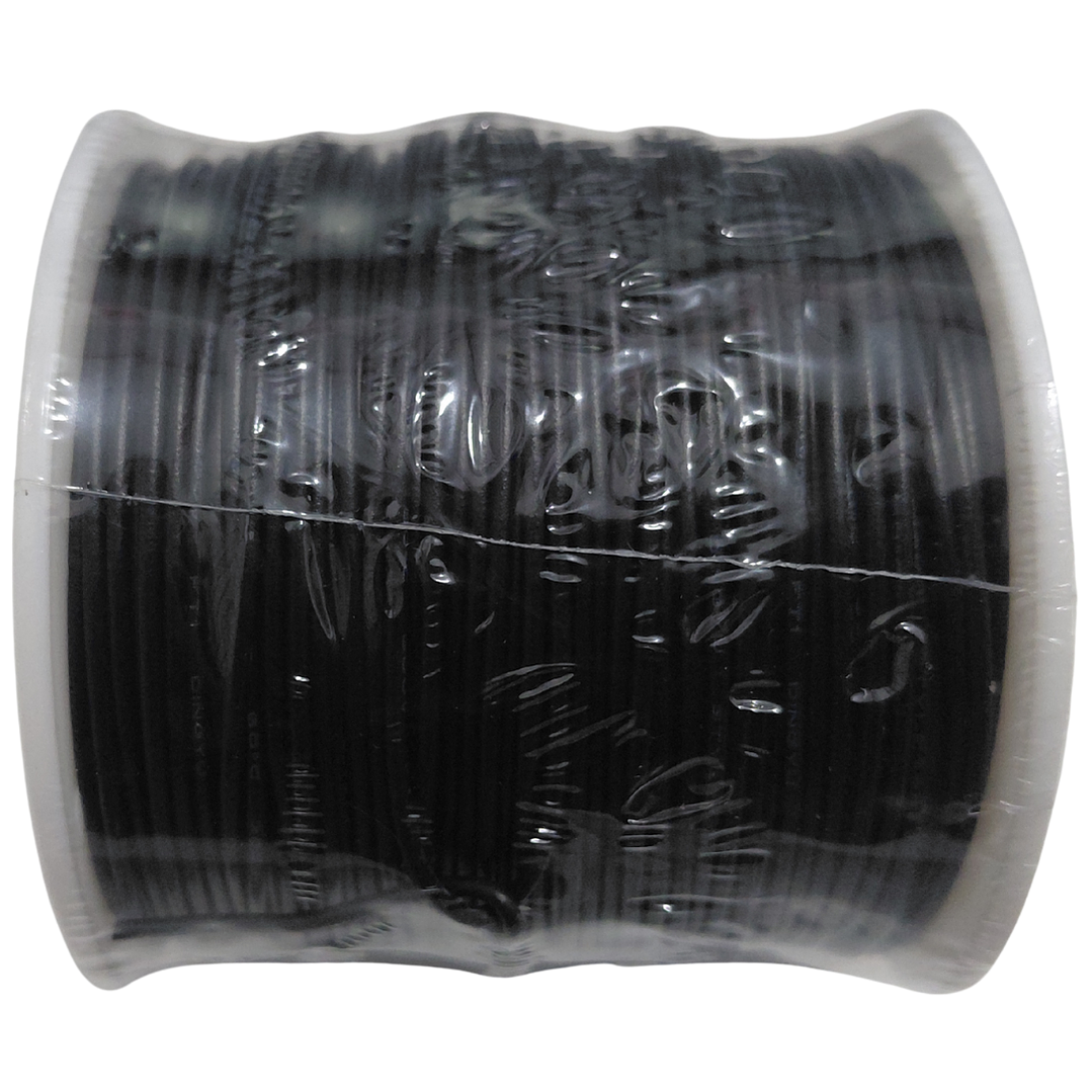 Cable Eléctrico PVC 1007 26AWG Negro Cobre Estañado Rollo 70 m 300V 3