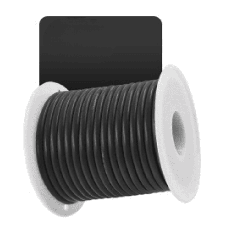 Cable Eléctrico PVC 1007 26AWG Negro Cobre Estañado Rollo 70 m 300V 1