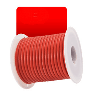 Cable Eléctrico PVC 1007 22AWG Rojo Cobre Estañado Rollo 50 m 300V
