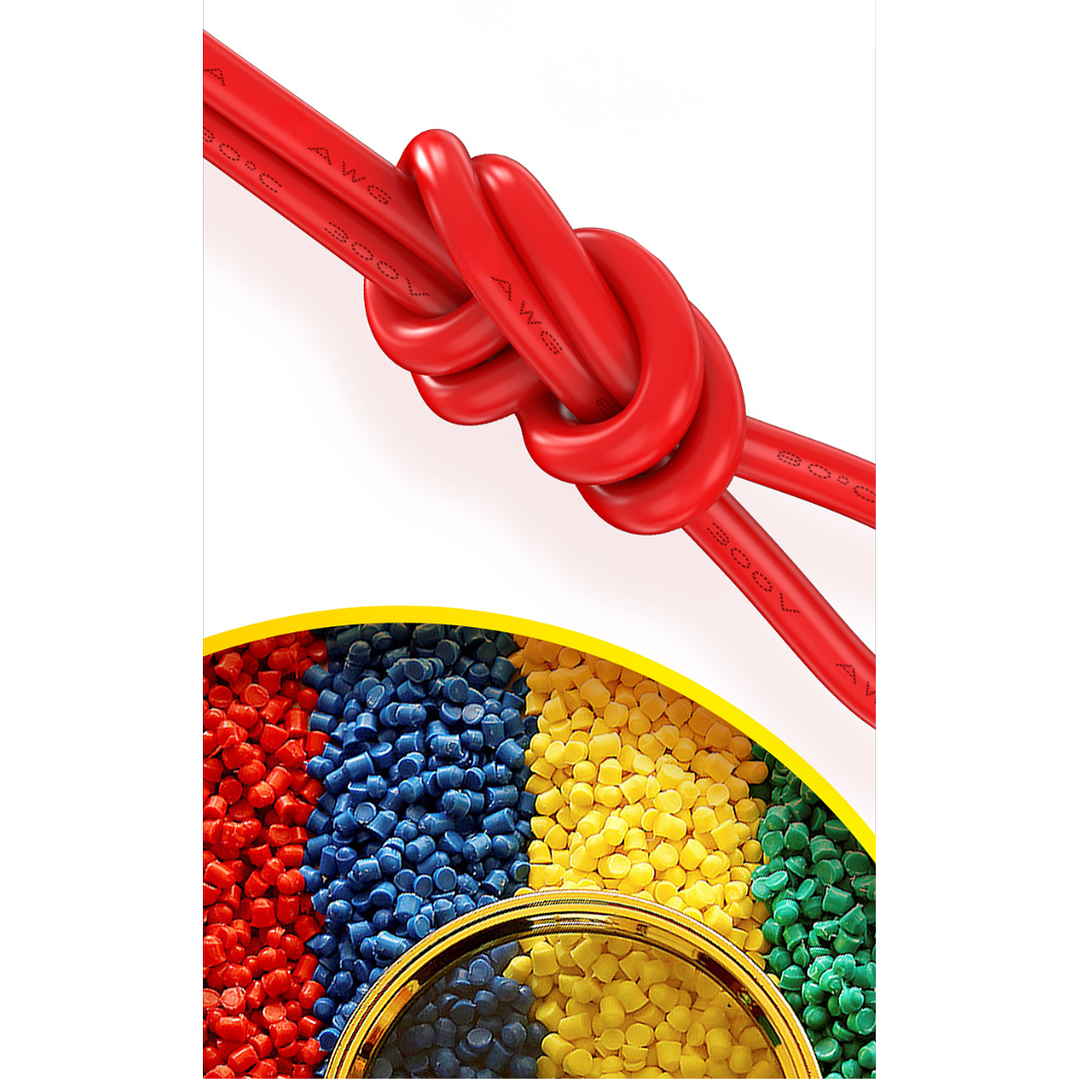 Cable Eléctrico PVC 1007 22AWG Rojo Cobre Estañado Rollo 50 m 300V 4