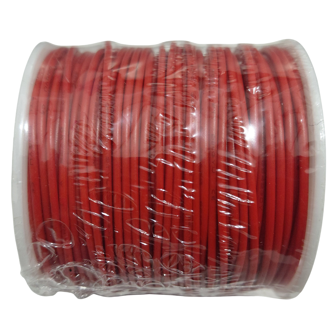 Cable Eléctrico PVC 1007 22AWG Rojo Cobre Estañado Rollo 50 m 300V 3
