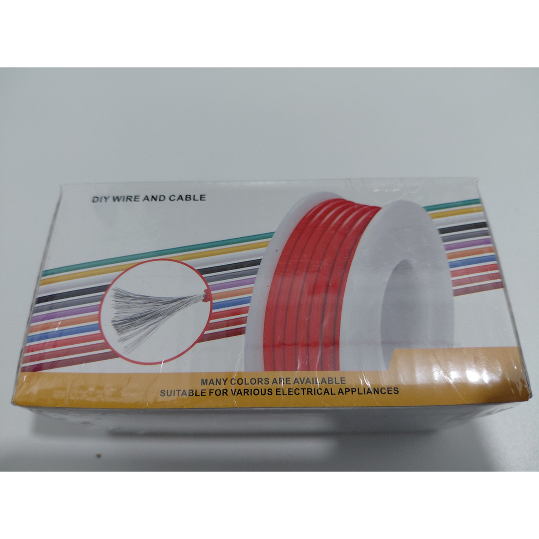 Cable Eléctrico 1007 PVC 26 AWG Kit 5 Colores – 100 m Total – Cobre Estañado 300V 5
