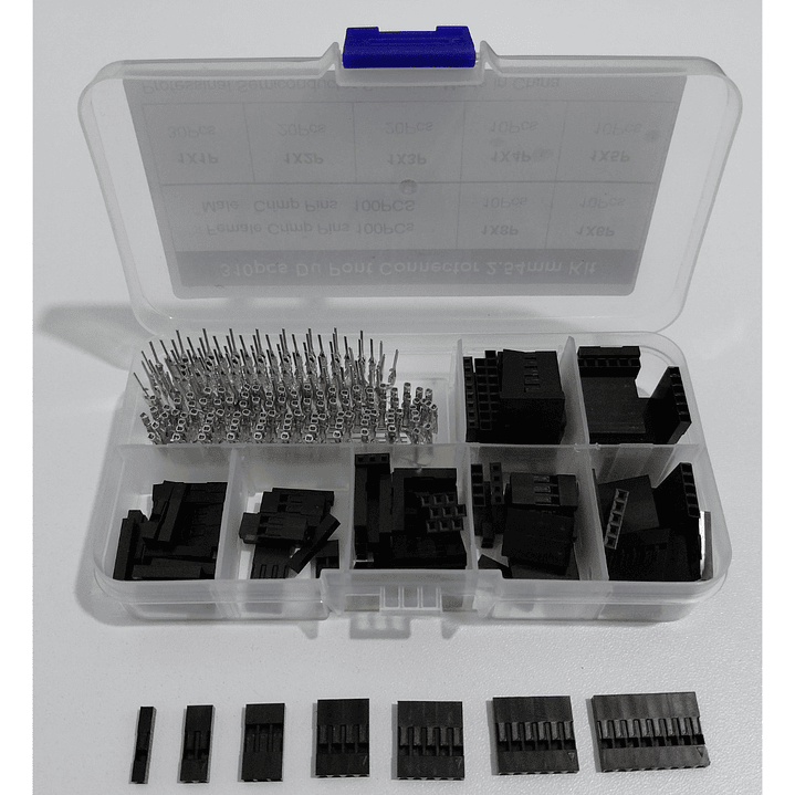 Kit 310 Piezas Conectores Dupont 2.54 mm Macho Hembra para Arduino Raspberry Pi Terminales Jumper Wire 1