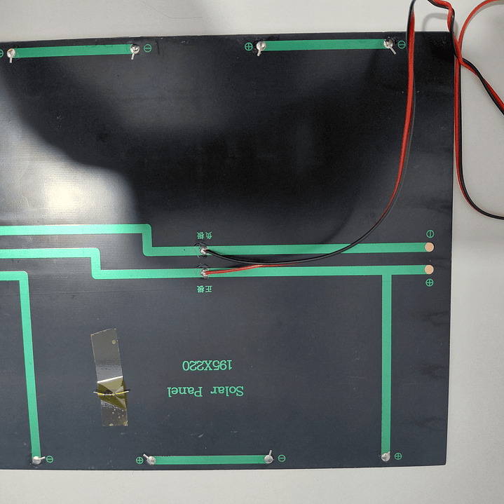 Panel Solar Monocristalino 12V 7W Portátil Mini Placa Fotovoltaica 4