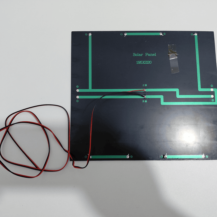Panel Solar Monocristalino 12V 7W Portátil Mini Placa Fotovoltaica 6