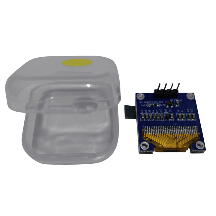 Pantalla OLED 0.96” Amarillo/Azul Doble Color – Soldada – Caja 5