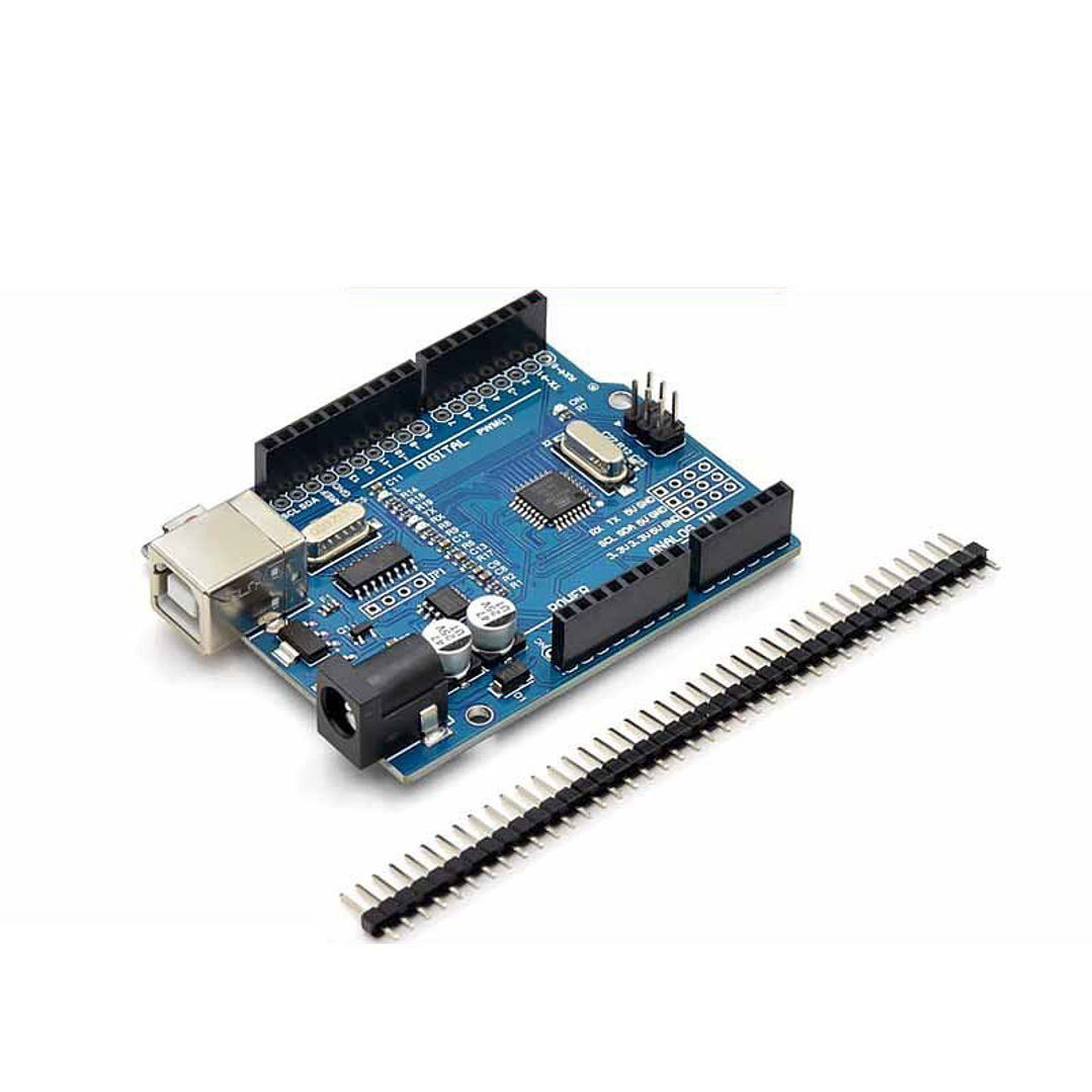 Placa Desarrollo Arduino UNO R3 Mejorada CH340G MEGA328P y Cable USB B 6