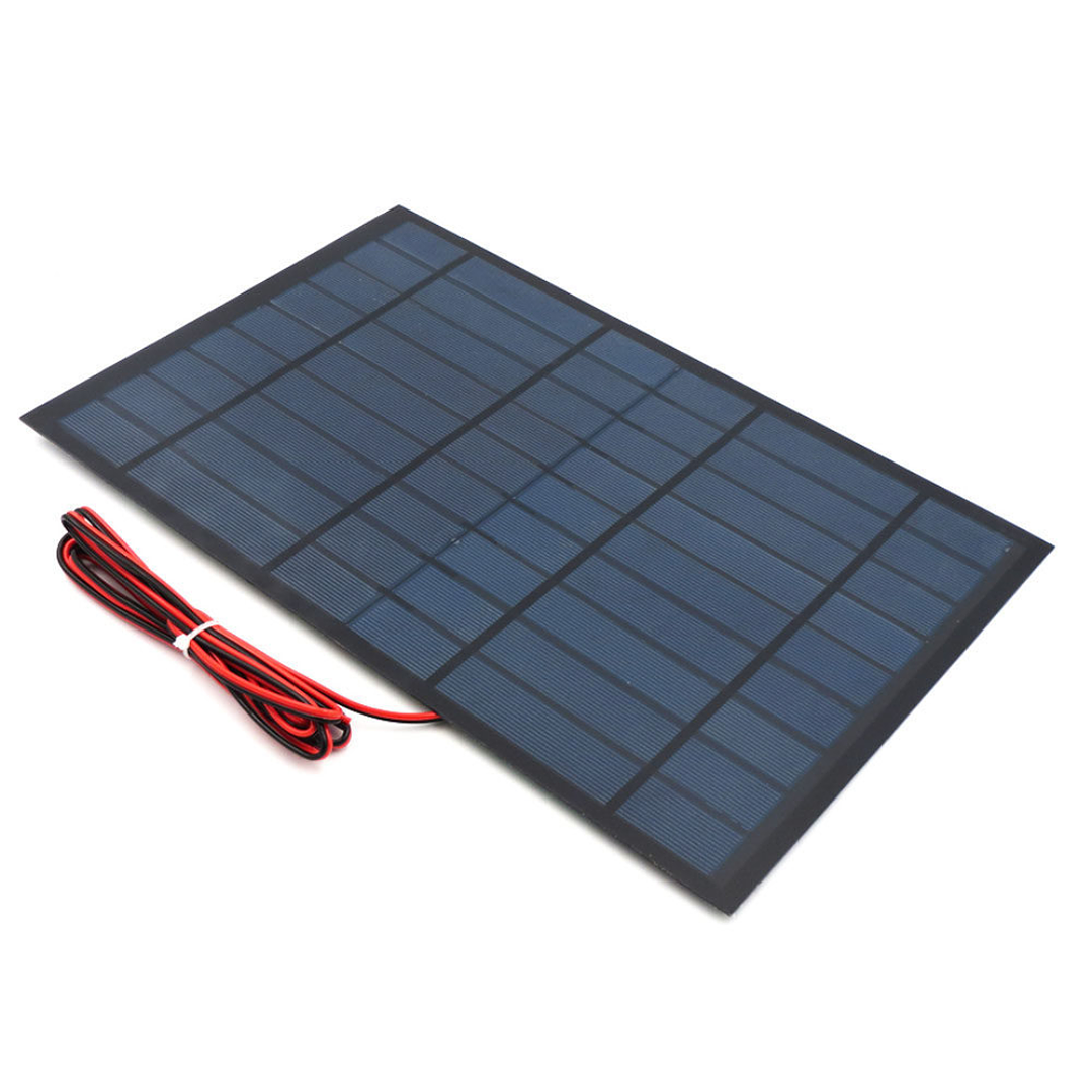 Panel Solar 9V 10W con Cable 2 m – Módulo Fotovoltaico para Proyectos y Carga DC 3