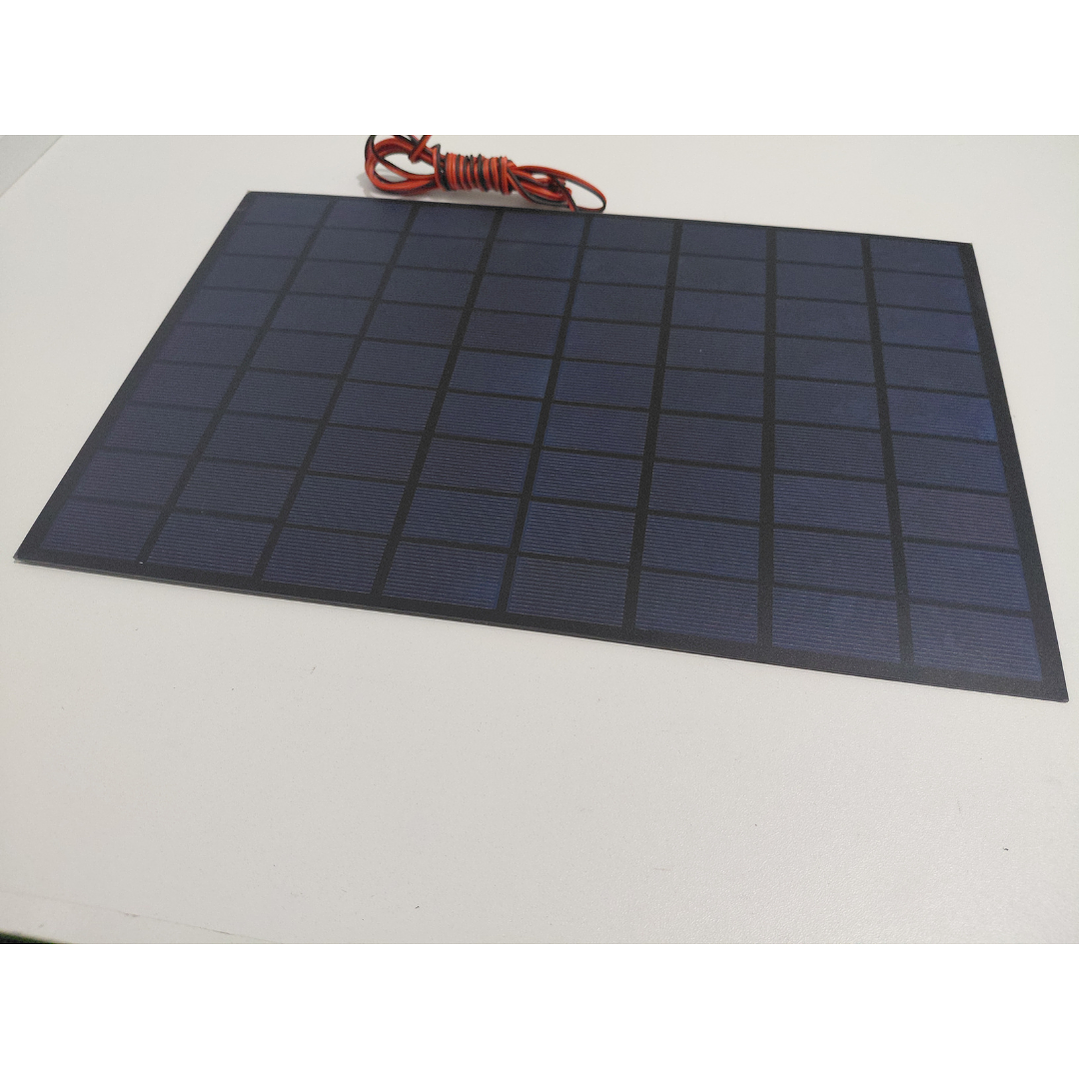 Panel Solar 9V 10W con Cable 2 m – Módulo Fotovoltaico para Proyectos y Carga DC 6