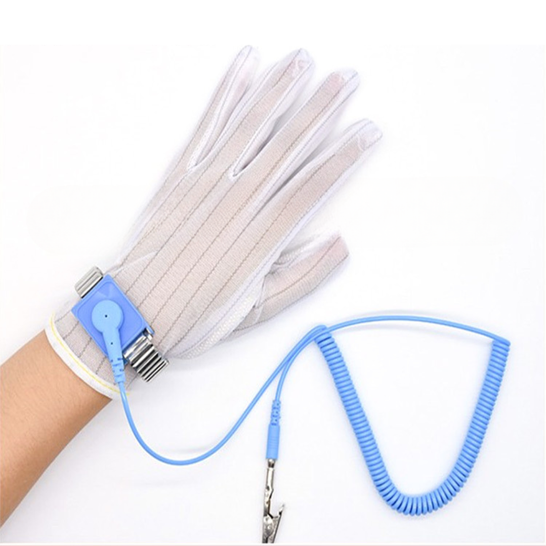 Pulsera Antiestática Metálica con Cable Espiral 2.5 m 4