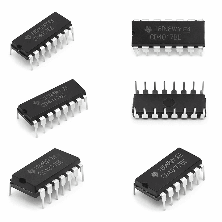 CD4017BE Contador Decimal DIP-16 IC CMOS 6