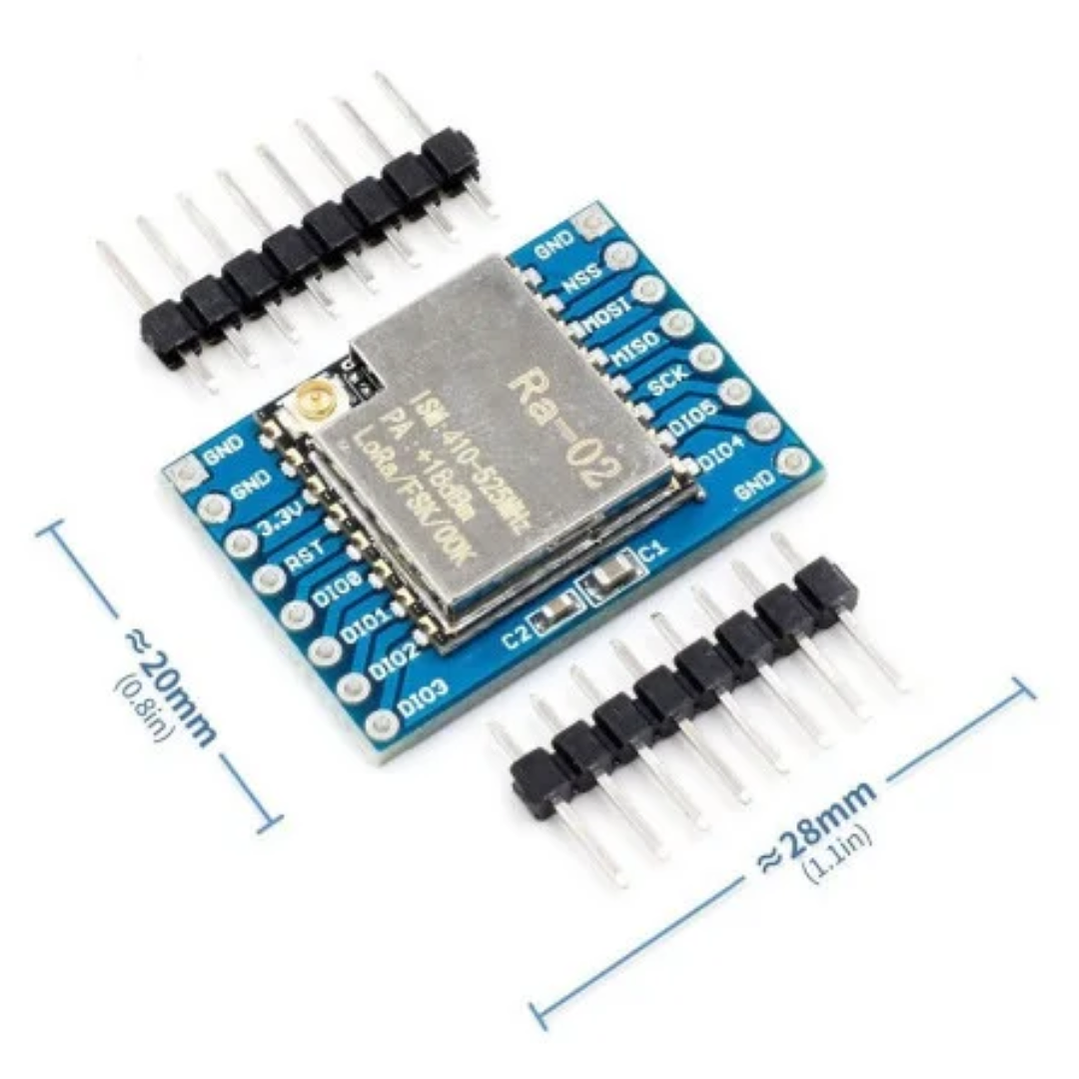 Módulo LoRa SX1278 RA-02 433MHz Transceptor Inalámbrico 5