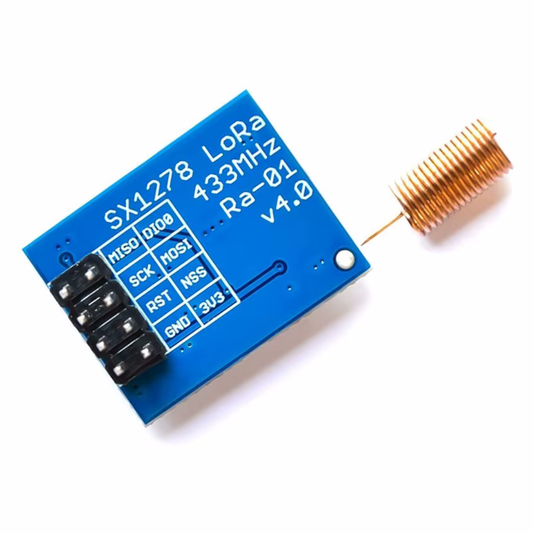 Módulo LoRa SX1278 RA-01 433MHz Antena de Resorte Transceptor Inalámbrico 3