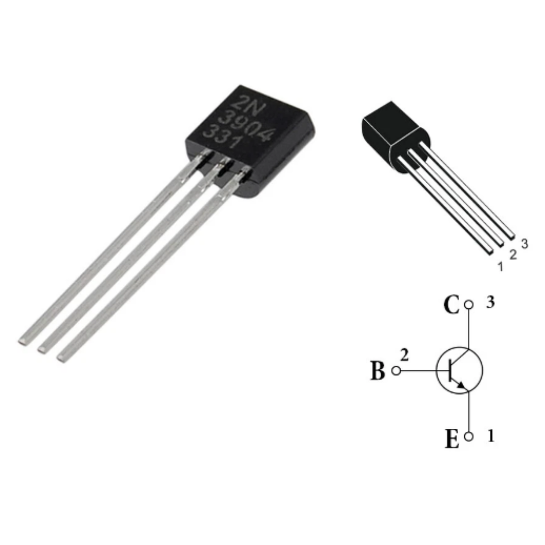 Transistor 2N3904 NPN TO-92 Paquete de 20 Unidades 1