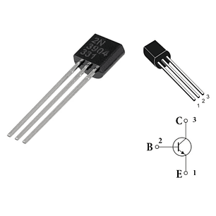Transistor 2N3904 NPN TO-92 Paquete de 20 Unidades
