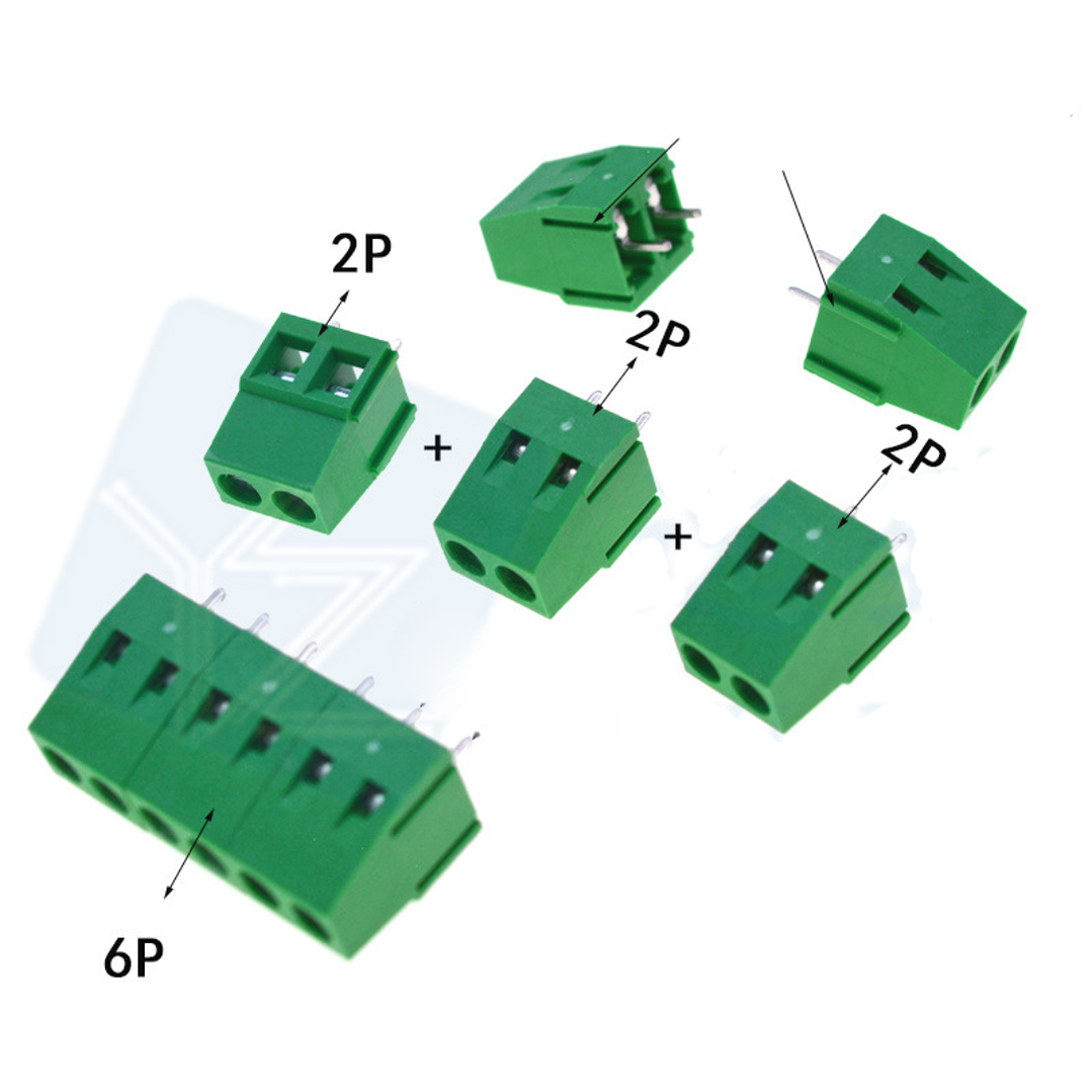 Bornera de Tornillo KF128-3.5-2P Paquete 10 unidades 4