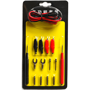 Kit 16 en 1 Cables y Puntas para Multímetro CAT III 1000V