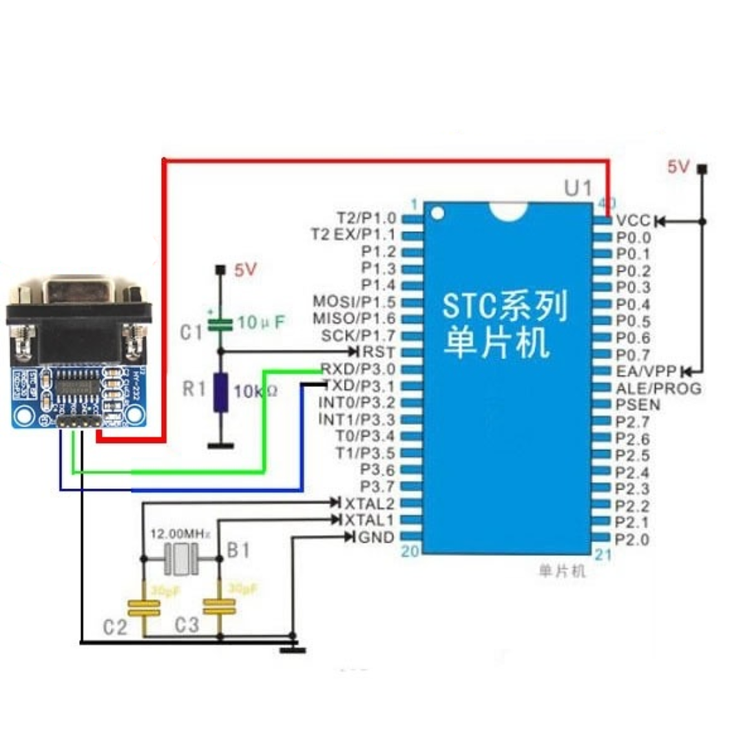 Modulo RS232 TTL MAX3232 DB9 Hembra Conversor Serial 3.3V 5V 5
