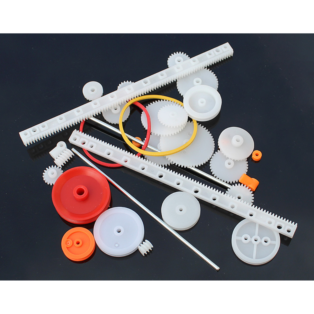 Kit 34 Engranajes Plásticos 0.5M DIY Robot Motor Ejes 3