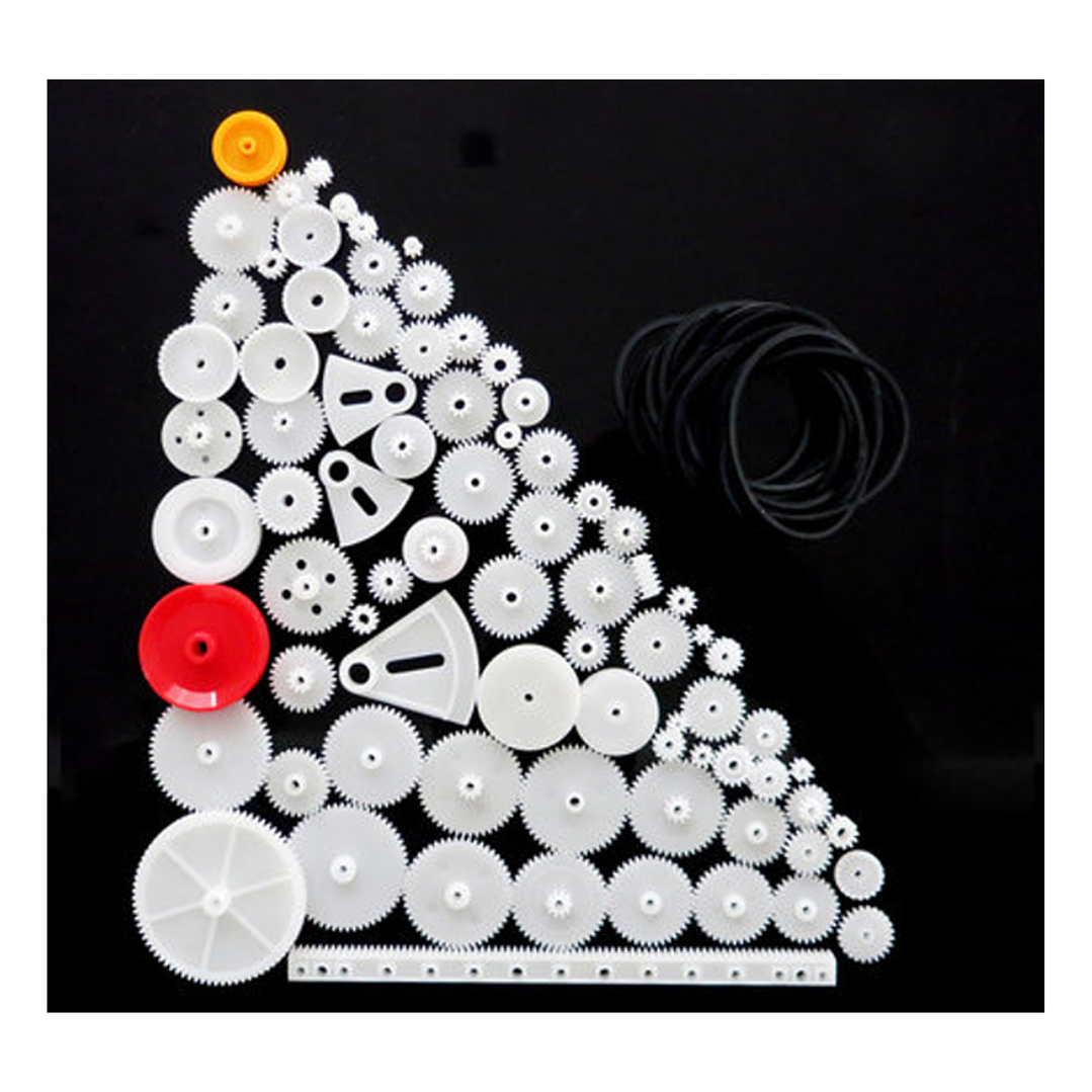 Kit 81 Engranajes Plásticos 0.5M DIY Robot Motor Caja 4