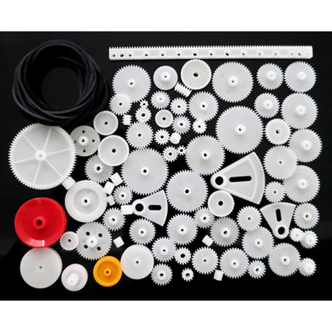 Kit 81 Engranajes Plásticos 0.5M DIY Robot Motor Caja 1