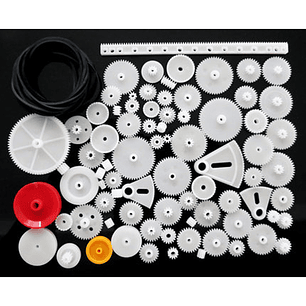 Kit 81 Engranajes Plásticos 0.5M DIY Robot Motor Caja