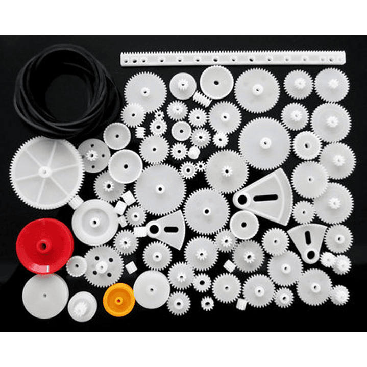 Kit 81 Engranajes Plásticos 0.5M DIY Robot Motor Caja 1