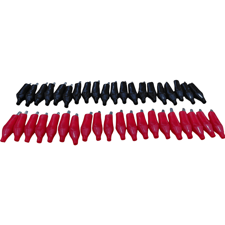 Pinzas Caimán Cocodrilo Medianas 35mm Con Funda 40 Und 5