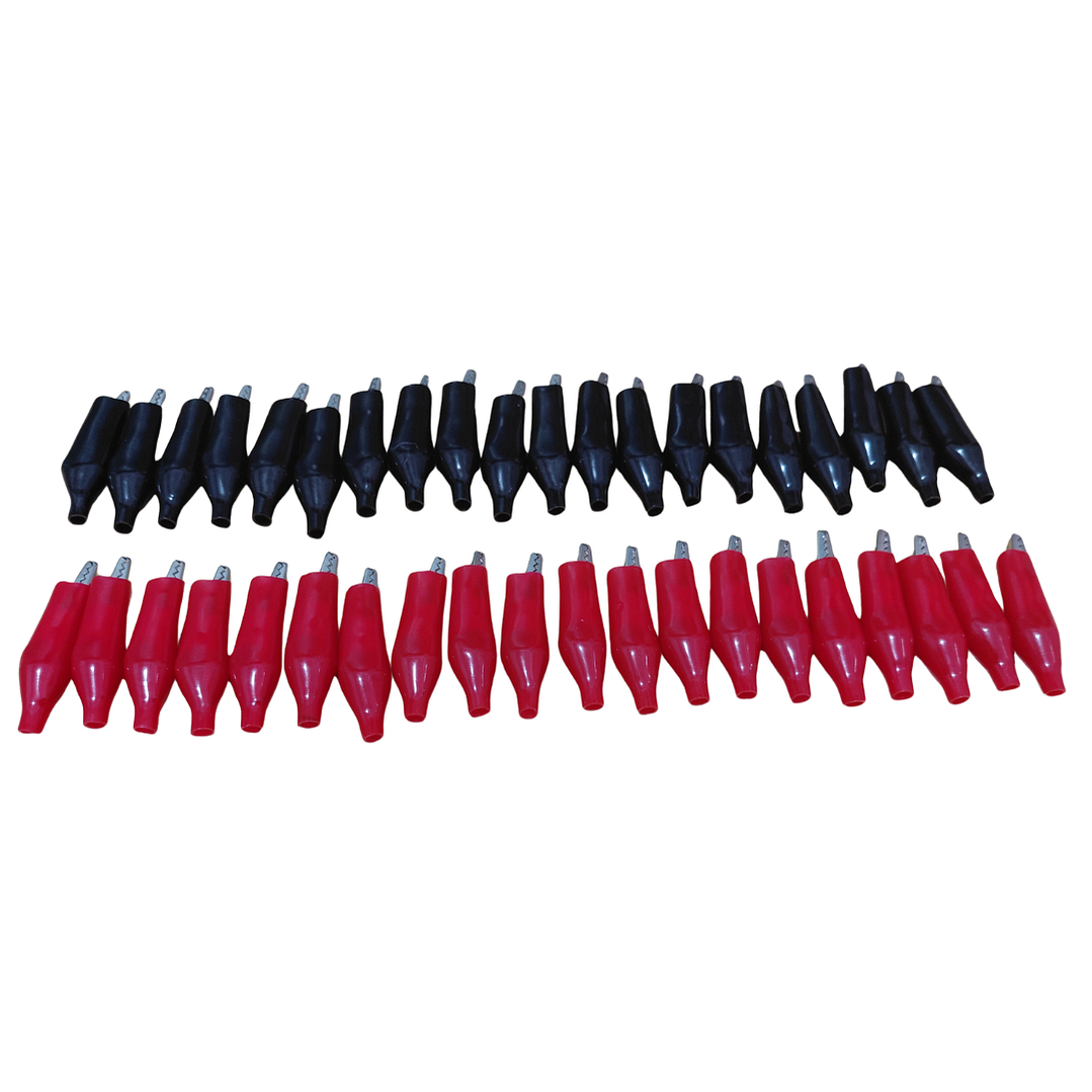 Pinzas Caimán Cocodrilo Medianas 35mm Con Funda 40 Und 9