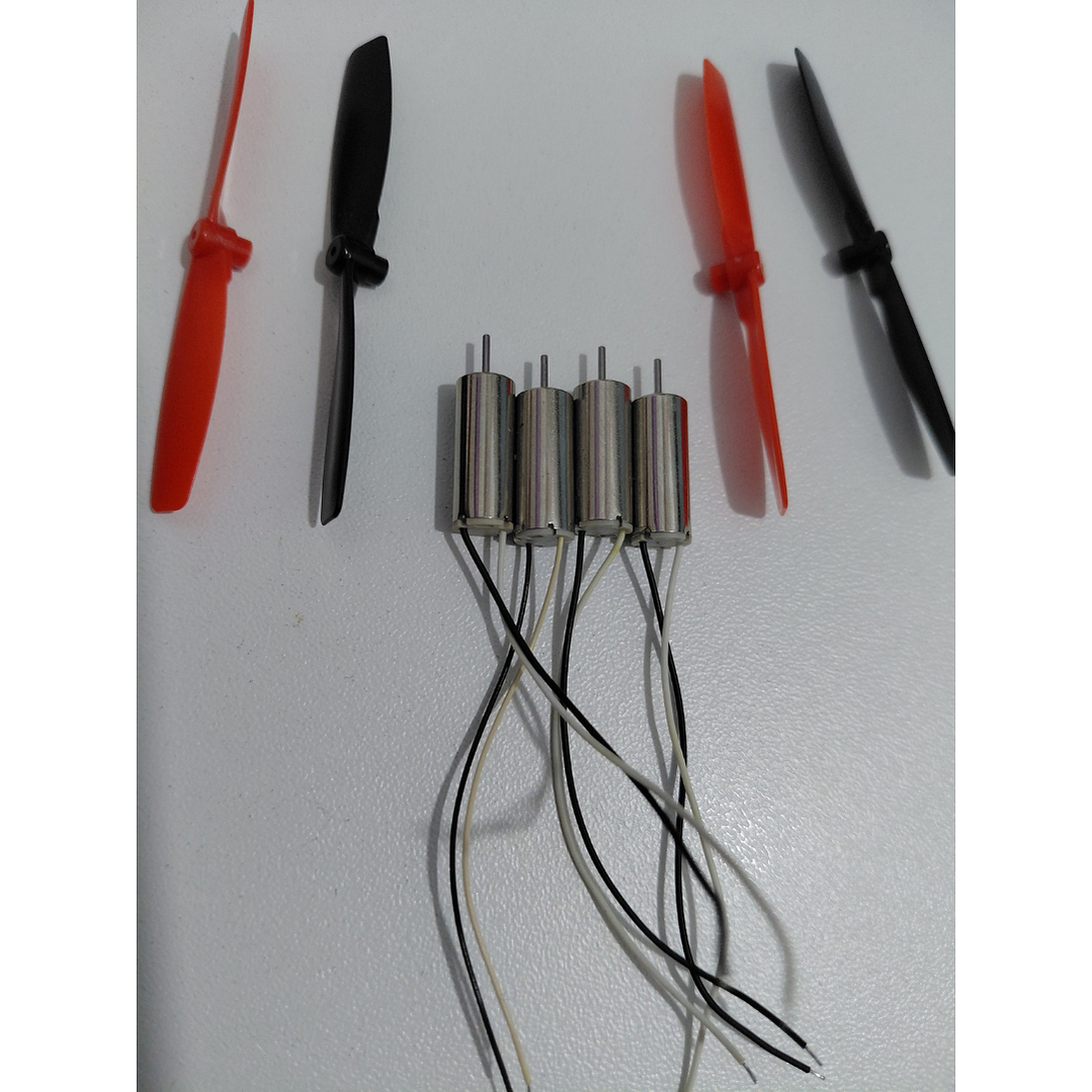Kit 4 Motores Coreless 614 + 4 Hélices Para Mini Dron DIY 7