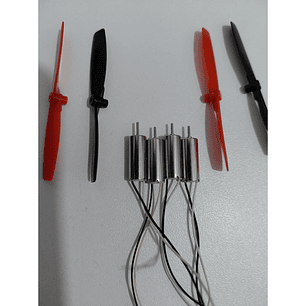 Kit 4 Motores Coreless 614 + 4 Hélices Para Mini Dron DIY