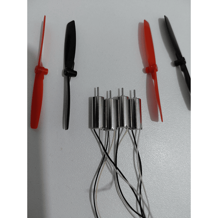Kit 4 Motores Coreless 614 + 4 Hélices Para Mini Dron DIY 1
