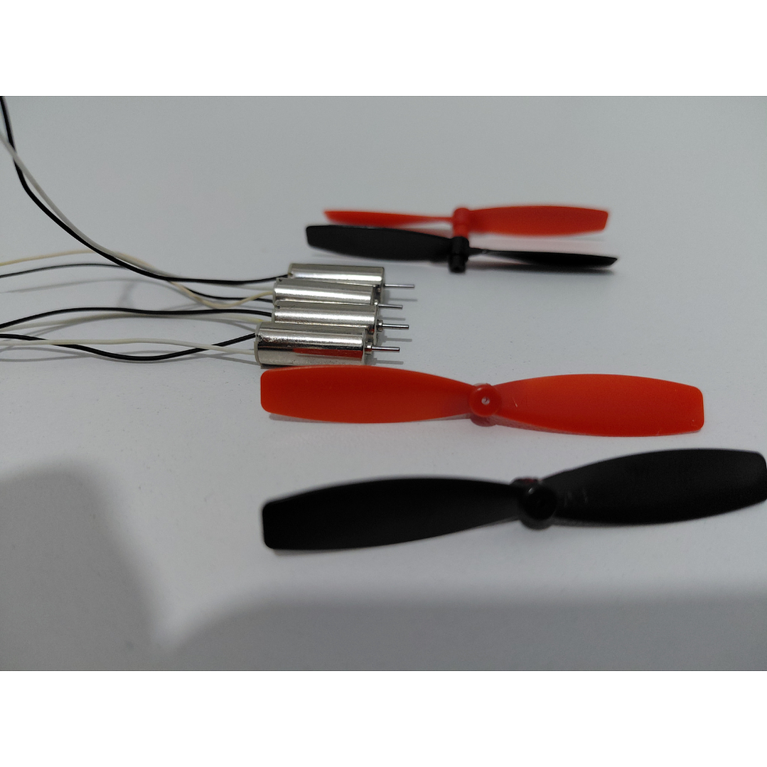 Kit 4 Motores Coreless 716 + 4 Hélices Para Mini Dron DIY 5