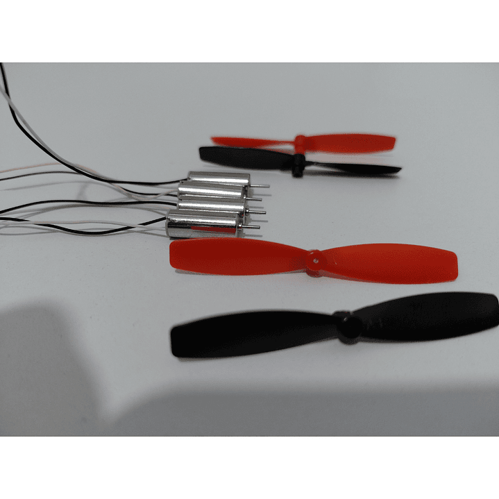 Kit 4 Motores Coreless 716 + 4 Hélices Para Mini Dron DIY 5