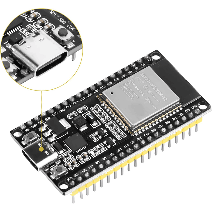 Placa Desarrollo Cp2102 Wifi Bluetooth Wroom 32 Esp32 38 Pin 7