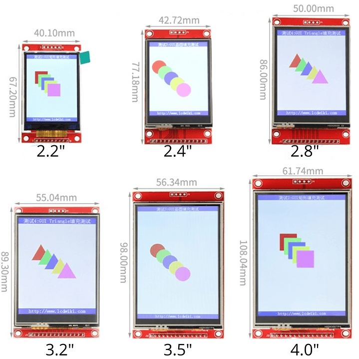 Pantalla TFT 3.5 SPI ILI9488 480x320 Arduino ESP32 5