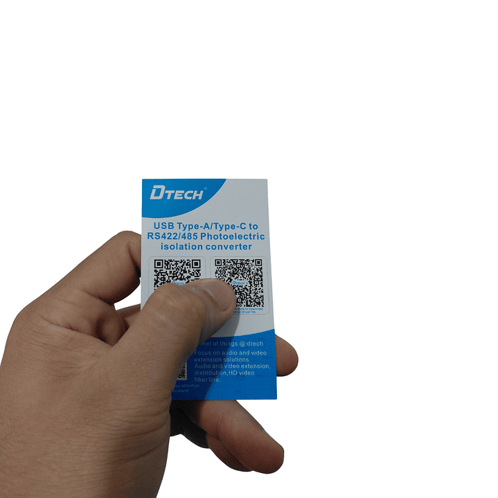 USB a RS485 RS422 Industrial DTECH DT-5019I Aislado 0.5M 5
