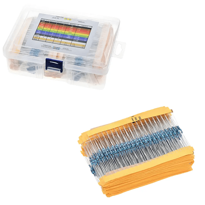 Kit Resistencias 1/4W 1% 300pcs 30 Valores 10Ω-1MΩ Resistor 2