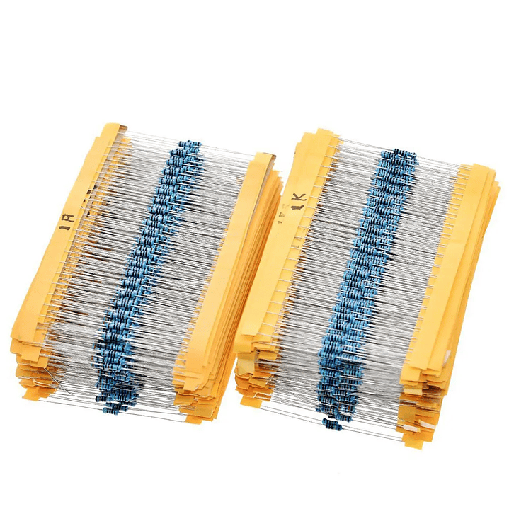 Kit Resistencias 1/4W 1% 300pcs 30 Valores 10Ω-1MΩ Resistor 3