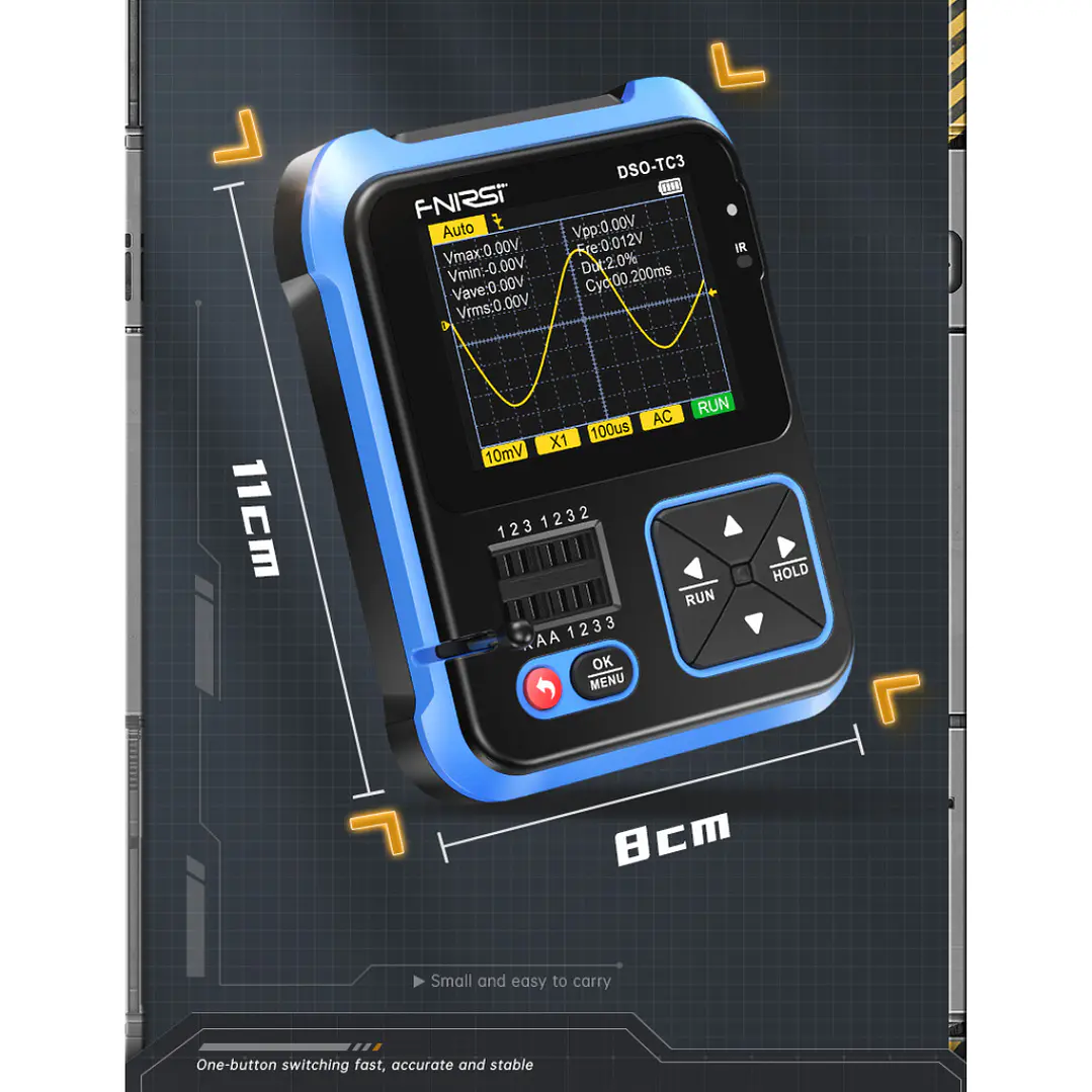 Osciloscopio FNIRSI DSO-TC3 3 en 1 Tester LCR Pro 2