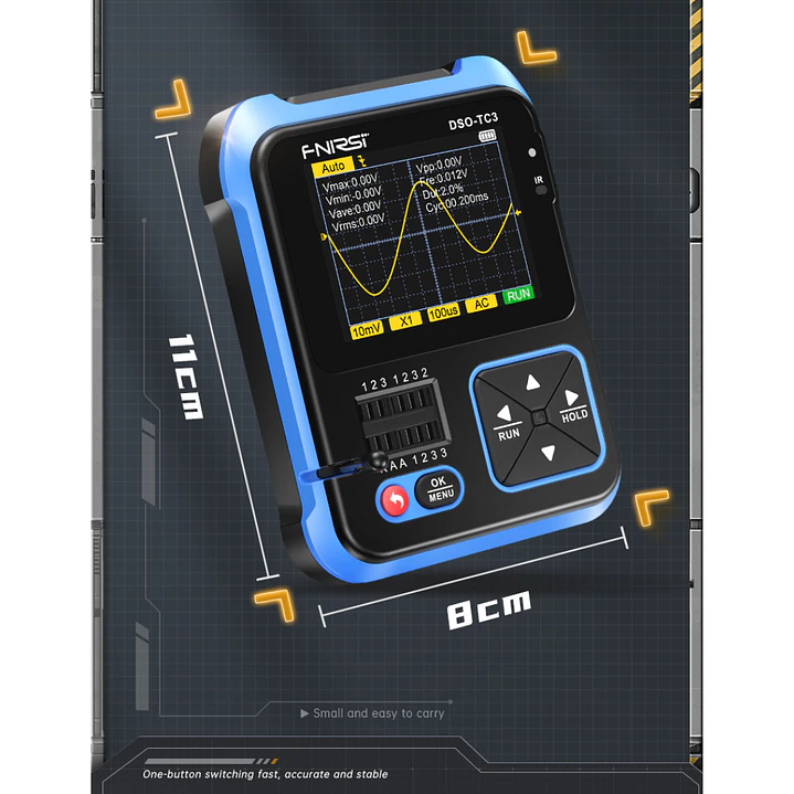 Osciloscopio FNIRSI DSO-TC3 3 en 1 Tester LCR Pro 2