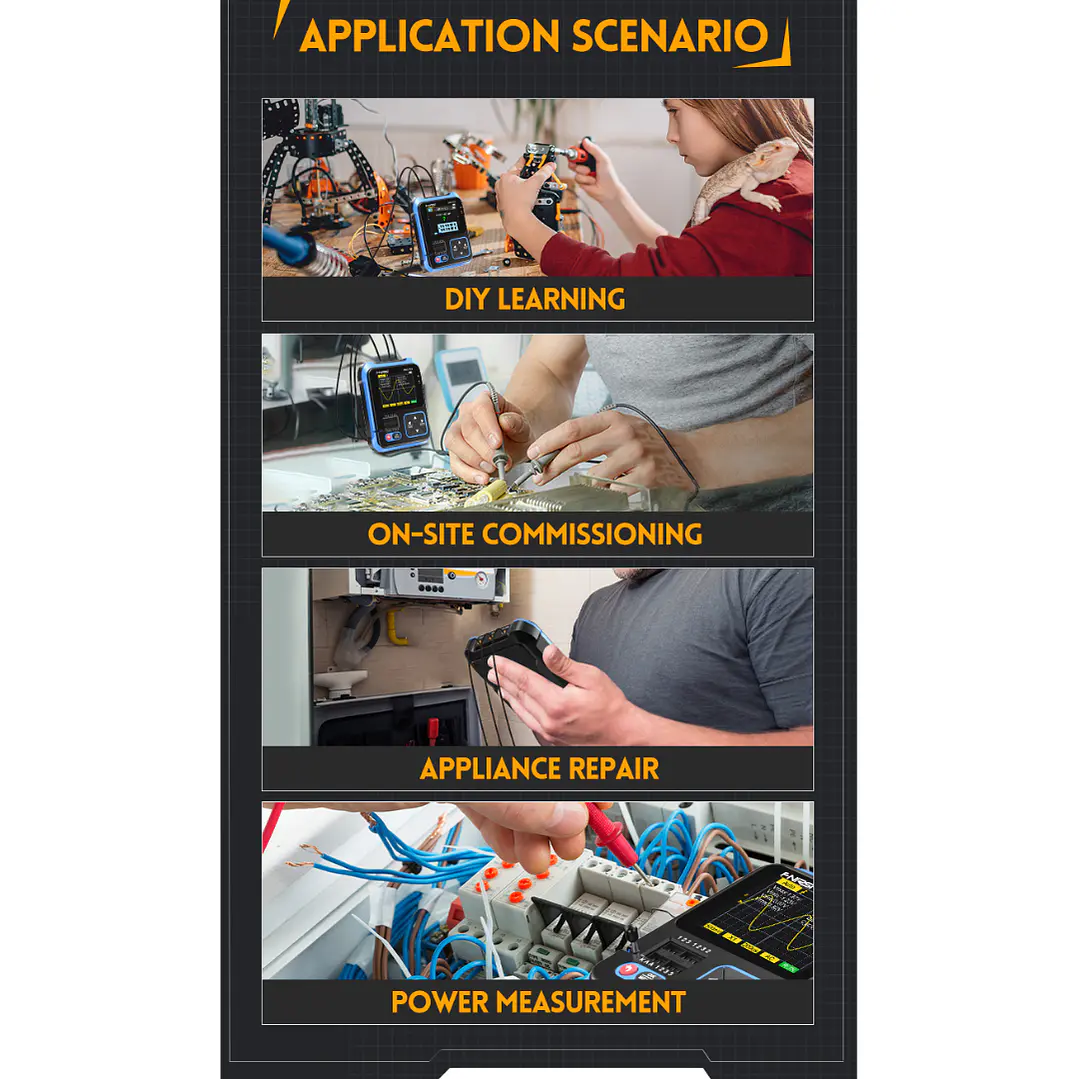 Osciloscopio FNIRSI DSO-TC3 3 en 1 Tester LCR Pro 5