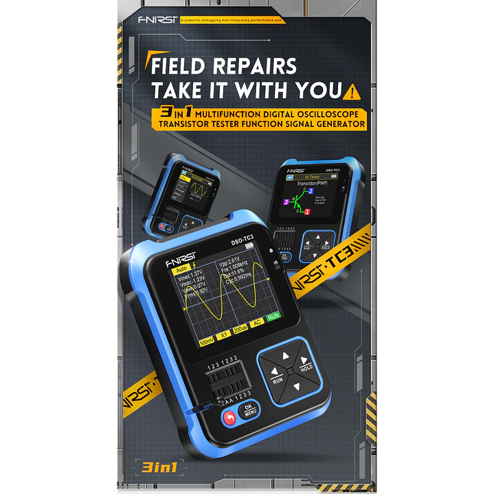 Osciloscopio FNIRSI DSO-TC3 3 en 1 Tester LCR Pro 6