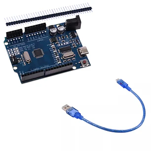 Placa Desarrollo UNO R3 Mejorada ATmega328P Tipo-C Cable