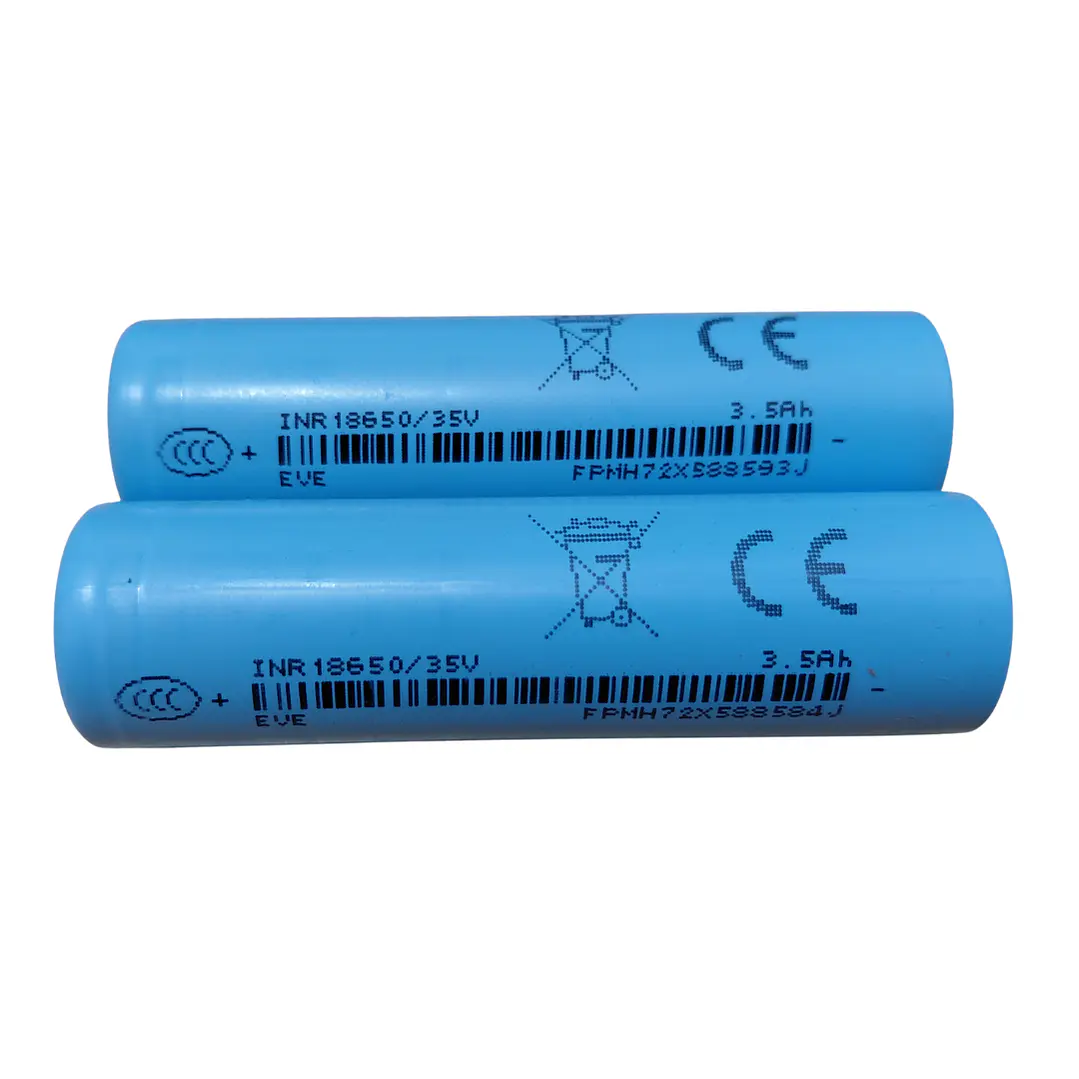 Pack 2 Baterías EVE 18650 3500mAh 3.7V Flat Top 1