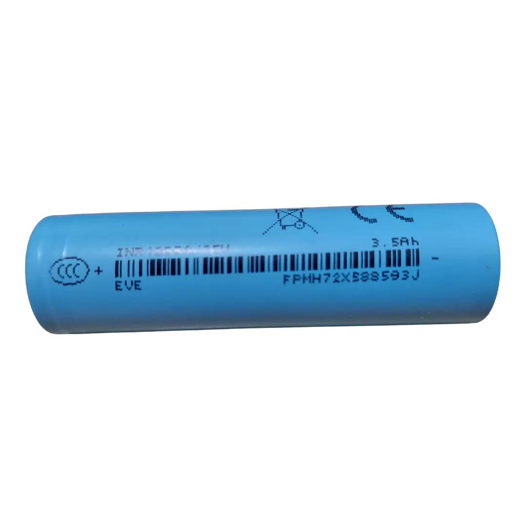 Pack 2 Baterías EVE 18650 3500mAh 3.7V Flat Top 3