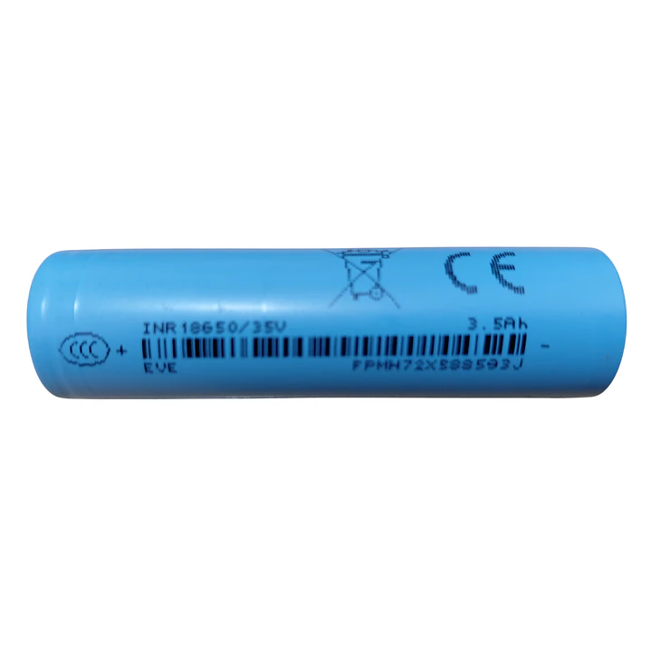 Pack 4 Baterías EVE 18650 3500mAh 3.7V Flat Top 5