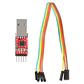 USB a TTL CP2102 Placa Roja con Cable Convertidor Serial UART 3.3V 5V con cable - Miniatura 1